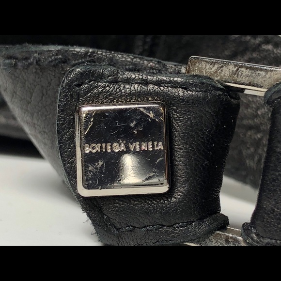 Bottega Veneta Black Red Leather Stud Gloves Size7 - Picture 8 of 8